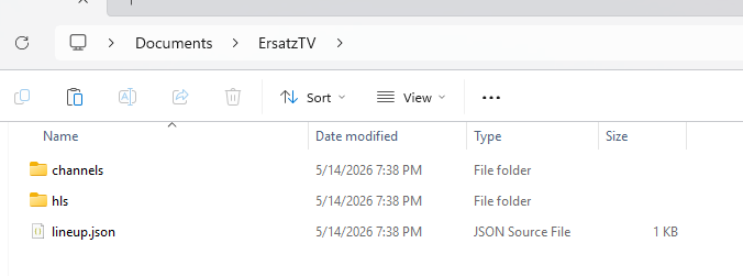 Windows Create Channel Folder